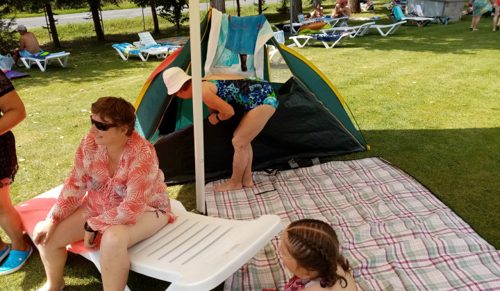 Kúpanie na termálnom kúpalisku Dolná Strehová august 2021